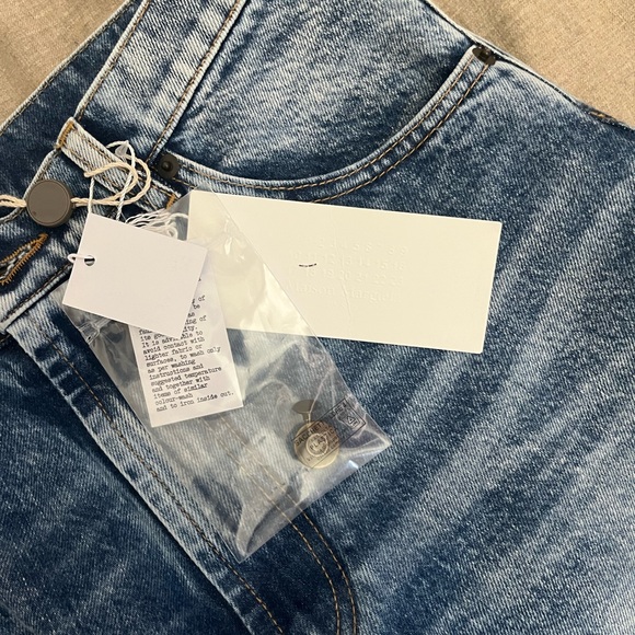 Maison Martin Margiela Blue Patchwork Cropped Jeans - Picture 4 of 8